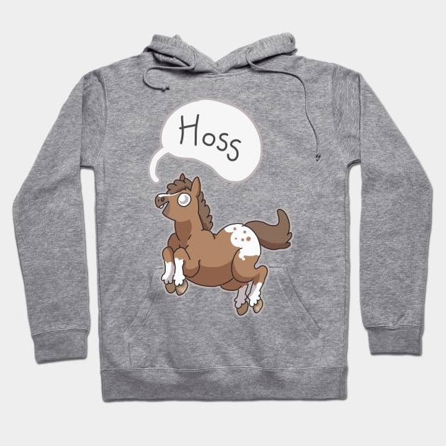 Hoss Horse Hoodie by goccart